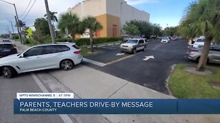 Parents, teachers hold vehicle caravan in Palm Beach County calling for safety