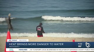 Lifeguards say heat brings extra dangers to San Diego beaches this weekend