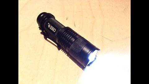 $5 UltraFire 7w 300lm mini cree LED adjustable focus zoom tactical torch flashlight