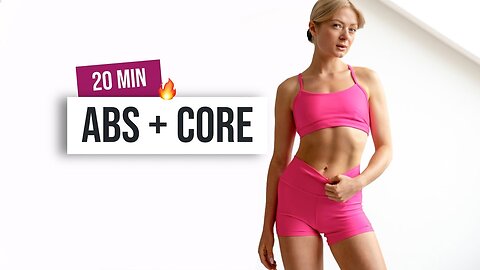 20 MIN ABS AND CORE Burn, No Equipment Home Workout, Core Conditioning and Strength