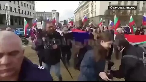 A mass rally in support of Russia was held in Sofia