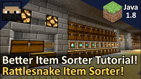 Rattlesnake Item Sorter! Make a Better Item Sorter! Minecraft Java 1.8! Tyruswoo Minecraft