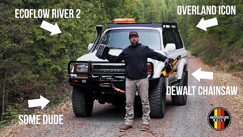 TESTING MY NEW TOYOTA LAND CRUISER OVERLAND SETUP POWERED BY ECOFLOW RIVER 2 IN MONTANA BACKCOUNTRY