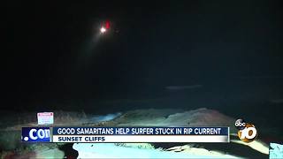 Good samaritans help surfer stuck in rip current