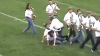 Marching Band Kids Trip Over Each Other