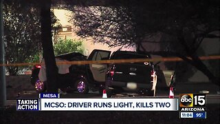 Two killed in Mesa red-light runner crash
