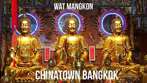 Largest Chinese Buddhist temple in Bangkok - Wat Mangkon Chinatown
