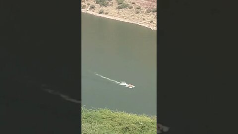 View of speed boat from the top of the mountain,#shorts,#speedboat,#naturelovers,#tourvlog,#river
