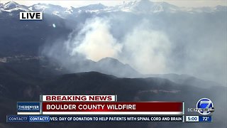 Boulder County wildland fire prompts evacuations in Conifer Hill area