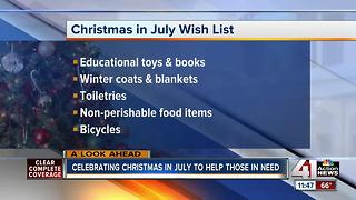 Celebrating Christmas in July to help those in need
