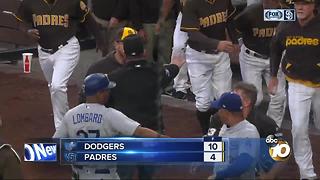 Dodgers rout Padres 10-4, managers ejected