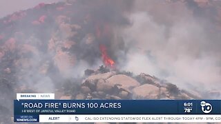 "Road Fire" burns 100 acres