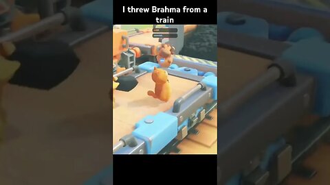 I threw Brahma from a train #partyanimals @Brahmabull