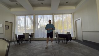 Split Squat Hold with Rotation