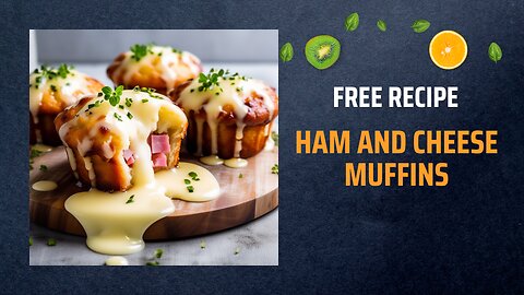 Free Ham and Cheese Muffins Recipe 🧀🥓Free Ebooks +Healing Frequency🎵