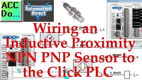 Wiring an Inductive NPN PNP Sensor to the Click PLC