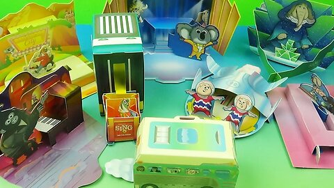 2021 SING 2 THE MOVIE Full set of 8 McDONALDS HAPPY MEAL COLLECTIBLES VIDEO REVIEW