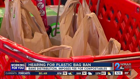 Hearing held for plastic bag ban in Baltimore