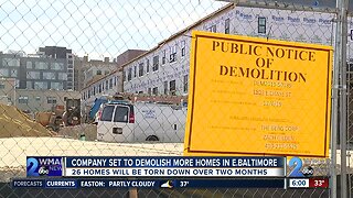 Company set to demolish more homes in East Baltimore