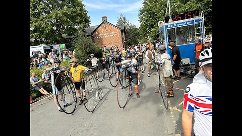 The Knutsford Great Penny-Farthing Race, 2023: Racer #64's Track Video