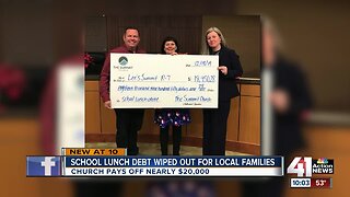 Church pays off lunch debt in Lee's Summit School District