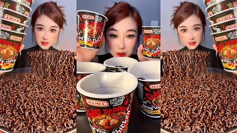 MUKBANG | EATING GHOST PEPPER NOODLES, dry noodles