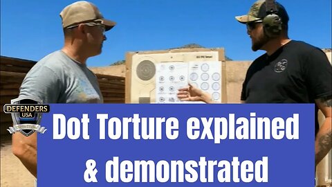 Handgun Dot torture Range Drill explained and demonstrated with Defenders USA & DCS! Don't miss it!