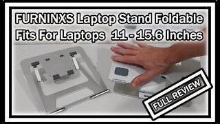 FURNINXS Laptop Stand FNFLS1 Adjustable Portable Lap Holder Foldable Compatible 11~15.6 FULL REVIEW