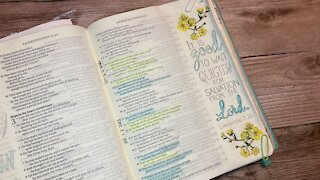 Bible Journaling Lamentations 3:26