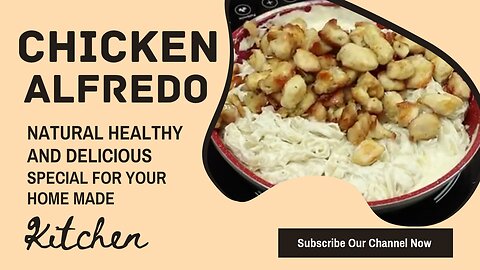 Chicken Alfredo is cheap and easy to make at home! natural healthy and delicious