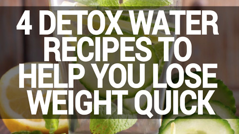 4 detox water recipes for wight loss