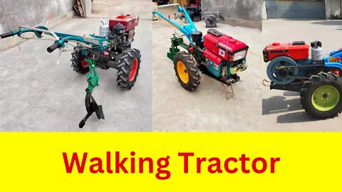 Diesel Engine Multipurpose -15Hp Walking Tractor Techshahin