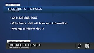 Free ride options to the polls