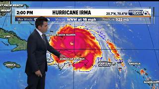 Hurricane Irma 2pm update: 9/7/17