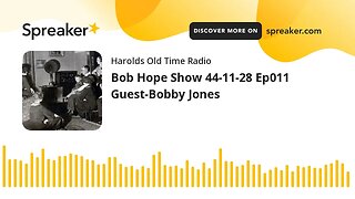 Bob Hope Show 44-11-28 Ep011 Guest-Bobby Jones (part 2 of 3)