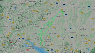 German Pilot Flies Syringe-Shaped Route In Support Of Vaccine Rollout