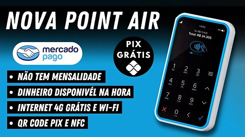 Nova Point Air 4G” do Mercado Pago! Pequena e rápida!