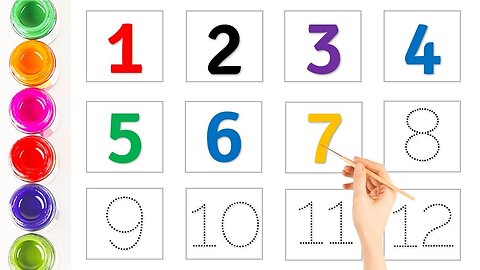 How to Write Numbers 1-10 | How to Write Numbers 1234How to Write Numbers | Kids Learning Numbers
