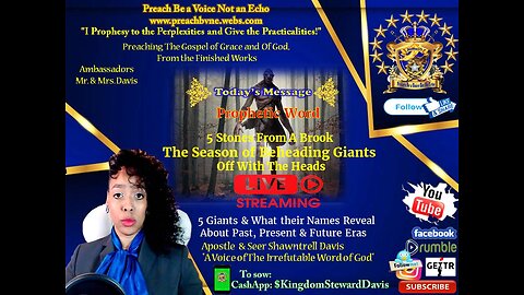 Prophetic Word The Season of Beheading Giant's- Revelation of Eras Events in The Giants Names