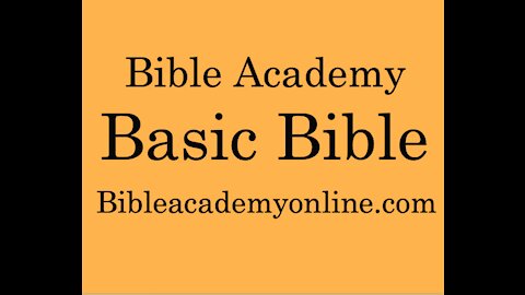 Basic Bible Lesson 23