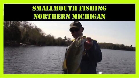 Smallmouth Bass Fishing Northern Michigan On Hidden Gem of a Lake