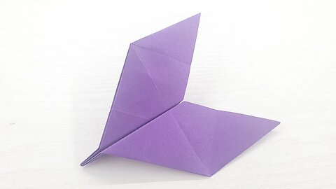 Origami easy paper plane fly's far with Ski