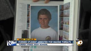 Former student arrested for making threats