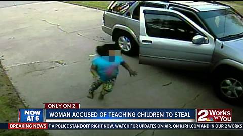 Woman and children steal from Tulsa home