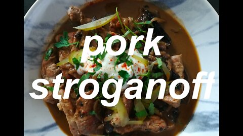 How to make Pork Stroganoff - Stroganov a classic Russian dish