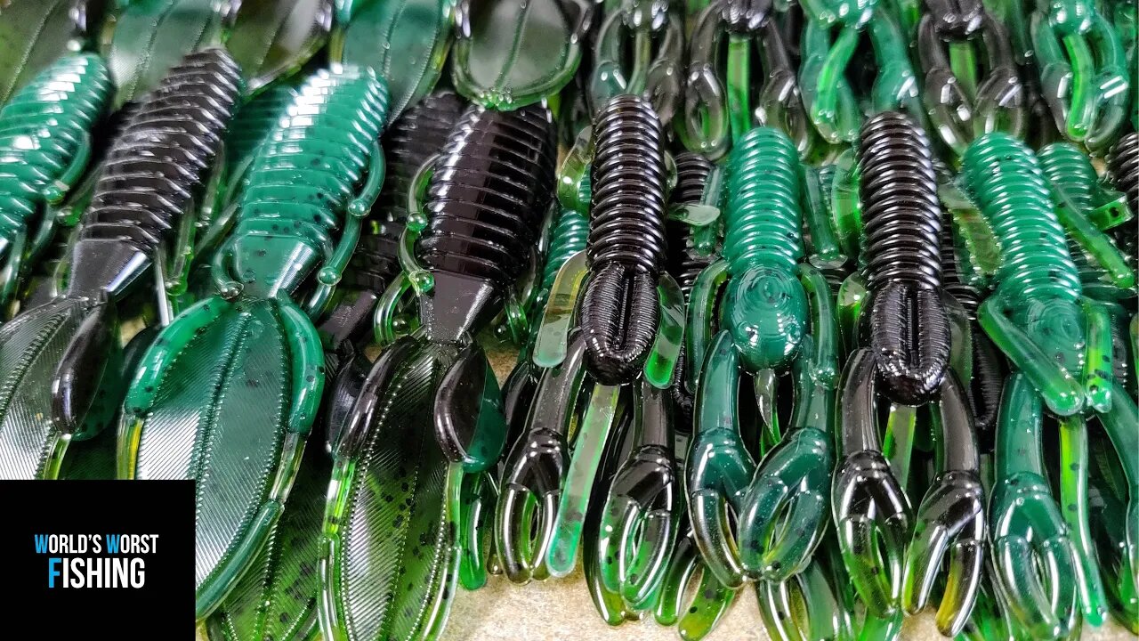 Incredible Hulk Craws & Creature Baits: Soft Plastic Lure Making & Striper  Fishing Blog