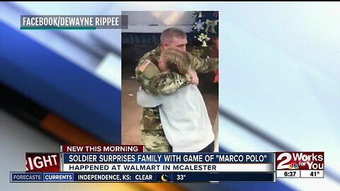 Soldier from McAlester surprises family before Christmas