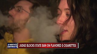 Judge blocks Michigan's ban on flavored e-cigarettes