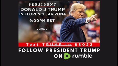 President Trump going live at 09:00 PM EST