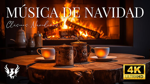 🎶 Feliz Navidad 2023 🎅🏼 Clasicos de Navidad 🎄 Música Navideña con Cálida Chimenea 🔥 4K